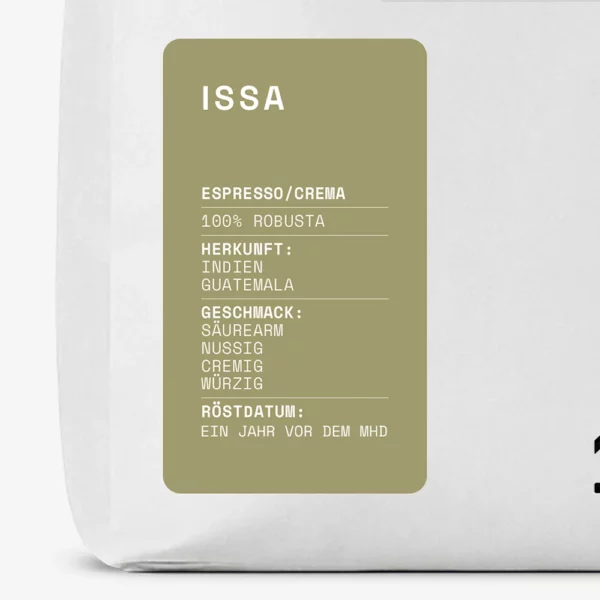 Issa Produktlabel